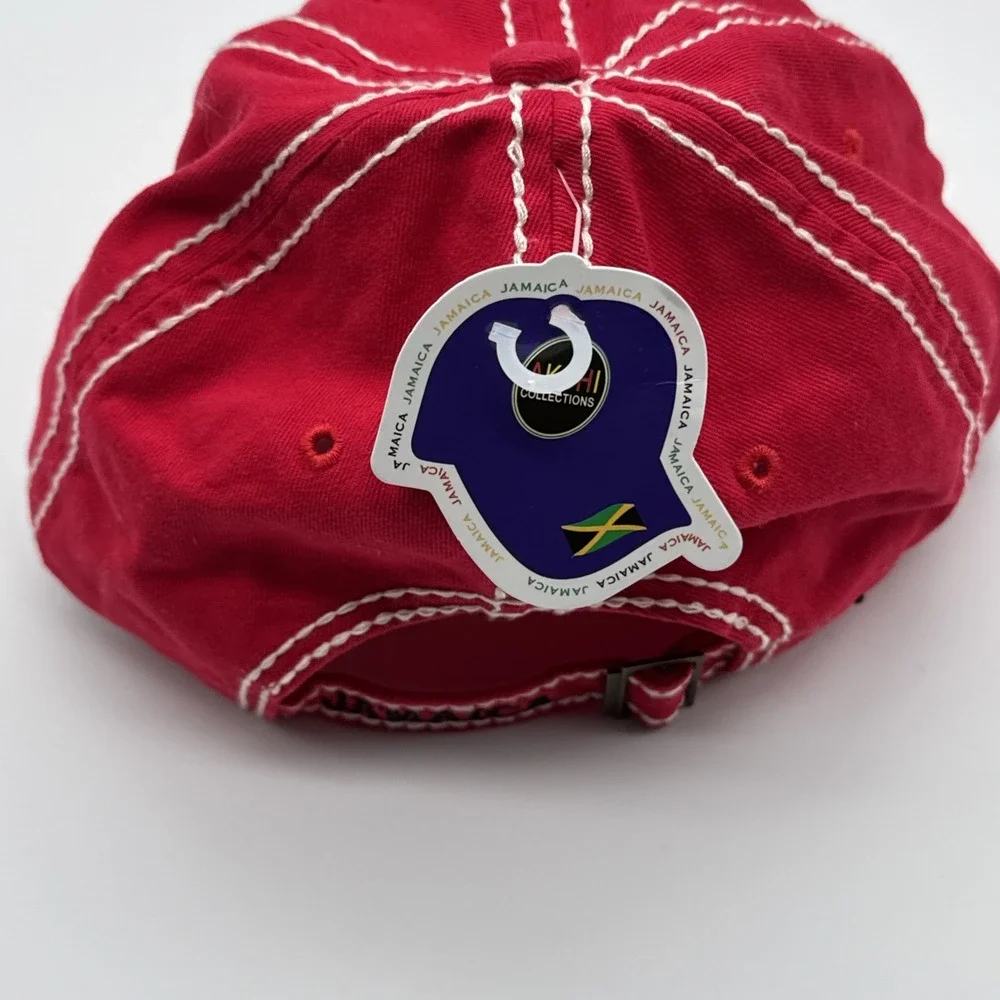 Jamaica  Baseball‎ Hat Cap One Size Adjustable Red Akshi Collections NEW